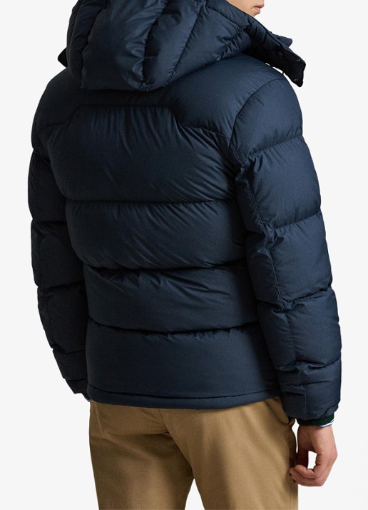 Ralph Lauren Gorham puffer jack met donsvulling en ritszakken - achterkant collection navy / donkerblauw