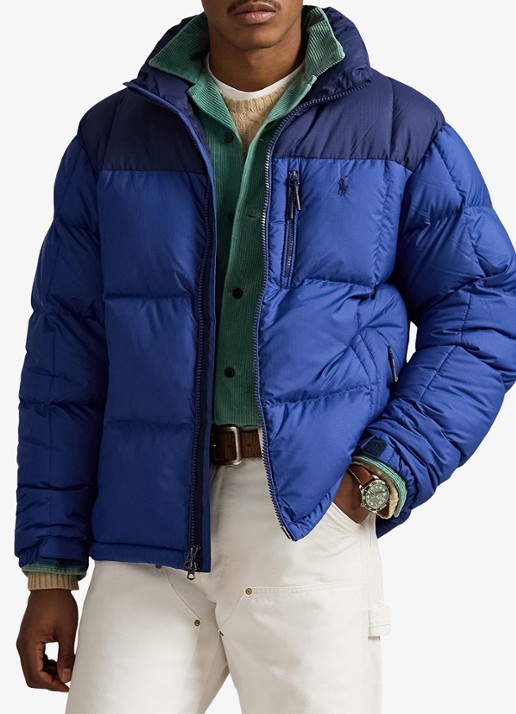 Ralph Lauren Gorham puffer jas met opstaande kraag