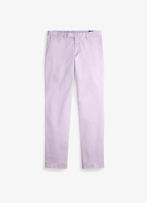 Ralph Lauren Greenwich slim fit chino met stretch - voorkant 2 spring iris / paars