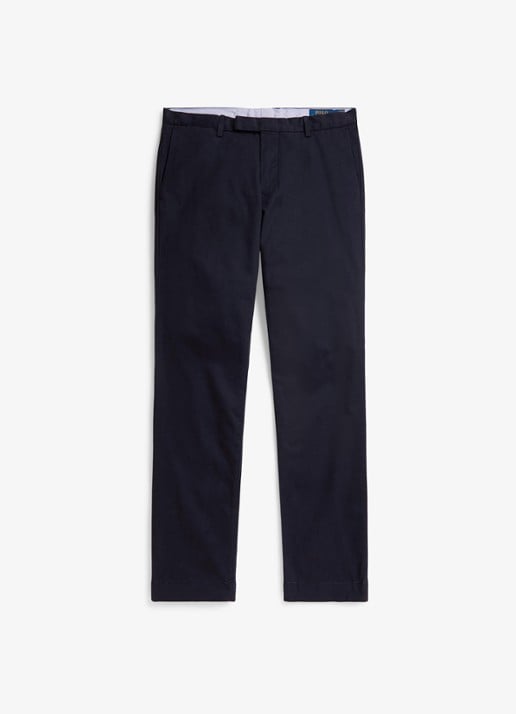 Ralph Lauren Greenwich slim fit chino met stretch - voorkant 4 aviator navy / donkerblauw