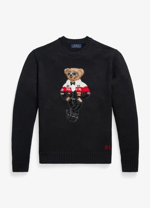 Ralph Lauren Grofgebreide trui met ingebreid logo