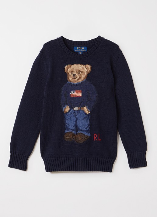 Ralph Lauren Grofgebreide trui met ingebreide print