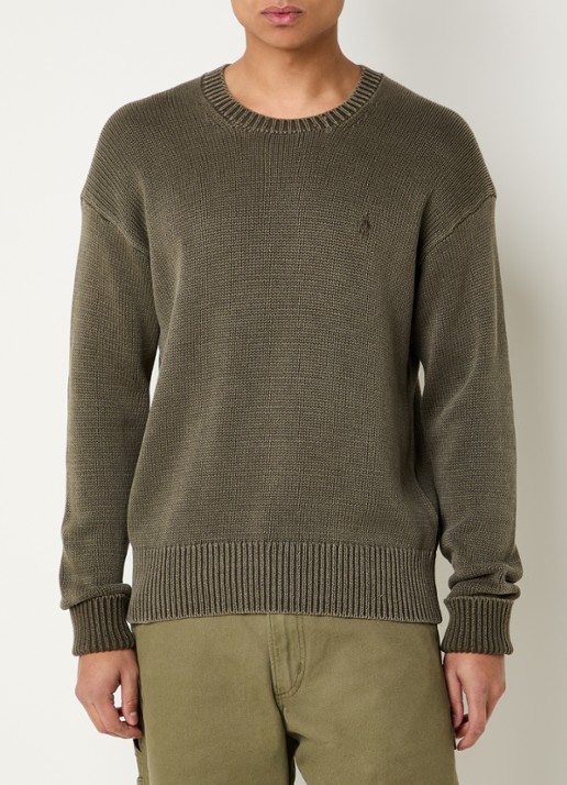 Ralph Lauren Grofgebreide trui met logoborduring