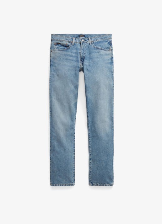 Ralph Lauren Hampton straight leg jeans met medium wassing - voorkant dixon stretch / indigo