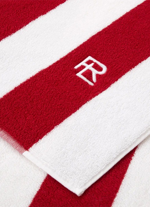 Ralph Lauren Henley badlaken 170 x 90 cm - achterkant 2 rood