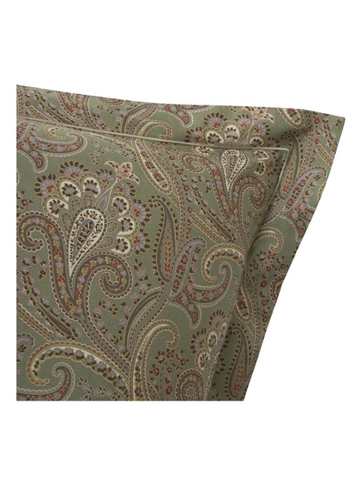 Ralph Lauren Heritage kussensloop - detail khaki
