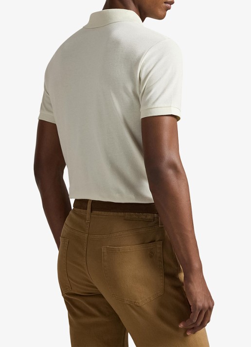 Ralph Lauren Het iconische mesh Polo-shirt - achterkant 4 parchment cream / beige