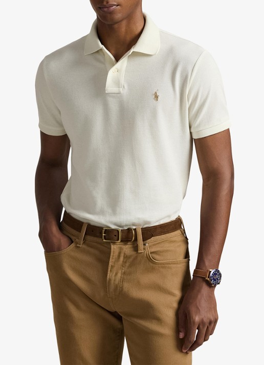 Ralph Lauren Het iconische mesh Polo-shirt - detail 6 parchment cream / beige