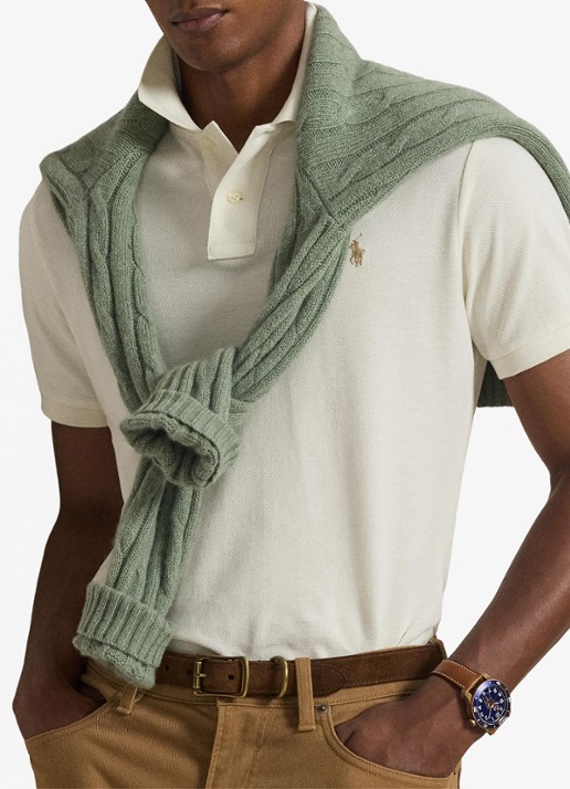 Ralph Lauren Het iconische mesh Polo-shirt - detail 7 parchment cream / beige
