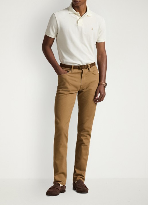 Ralph Lauren Het iconische mesh Polo-shirt - voorkant 2 parchment cream / beige