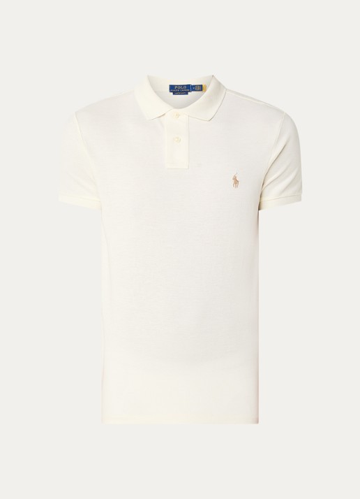Ralph Lauren Het iconische mesh Polo-shirt - voorkant 3 parchment cream / beige