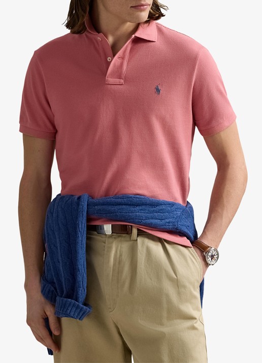 Ralph Lauren Het iconische mesh Polo-shirt - detail desert rose / roze