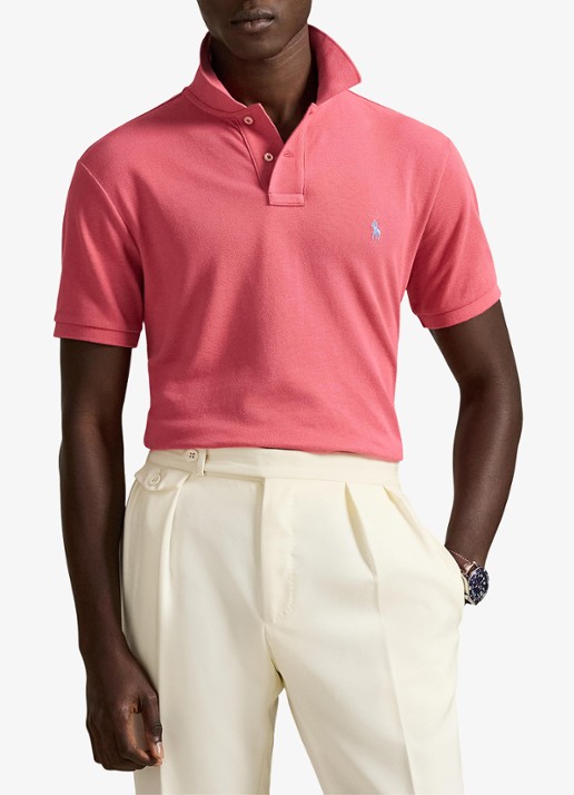 Ralph Lauren Het iconische mesh Polo-shirt - detail 2 red sky - rood