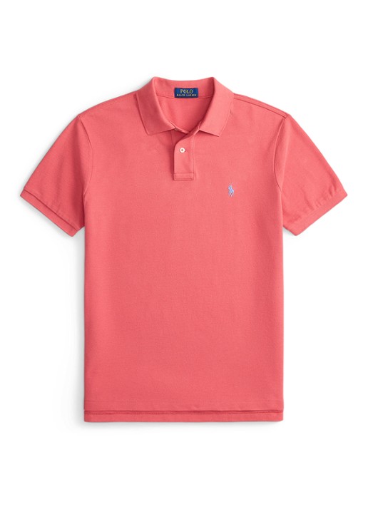 Ralph Lauren Het iconische mesh Polo-shirt - voorkant 6 red sky - rood