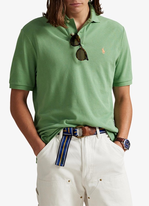Ralph Lauren Het iconische mesh Polo-shirt - detail 3 outback green/c2451-47x0