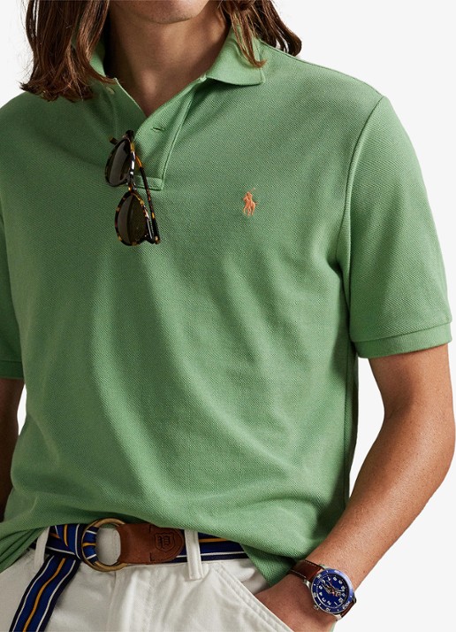 Ralph Lauren Het iconische mesh Polo-shirt - detail 4 outback green/c2451-47x0