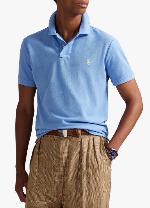 Ralph Lauren Het iconische mesh Polo-shirt - detail 6 bristol blue - blauw