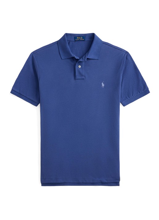 Ralph Lauren Het iconische mesh Polo-shirt - voorkant 2 old royal/c7215-47ww