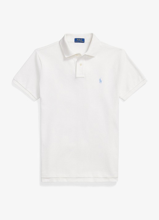 Ralph Lauren Het iconische mesh Polo-shirt - voorkant antique cream/c7114-zxw3