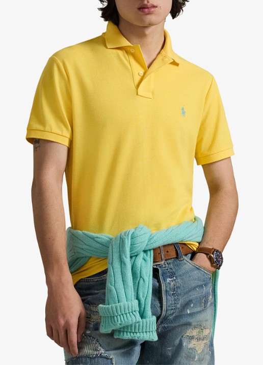 Ralph Lauren Het iconische mesh Polo-shirt - detail sunfish yellow/c7109-zxvx
