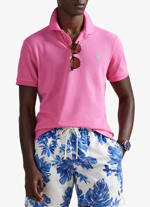 Ralph Lauren Het iconische mesh Polo-shirt - detail 4 baja pink/c6995-zyvc