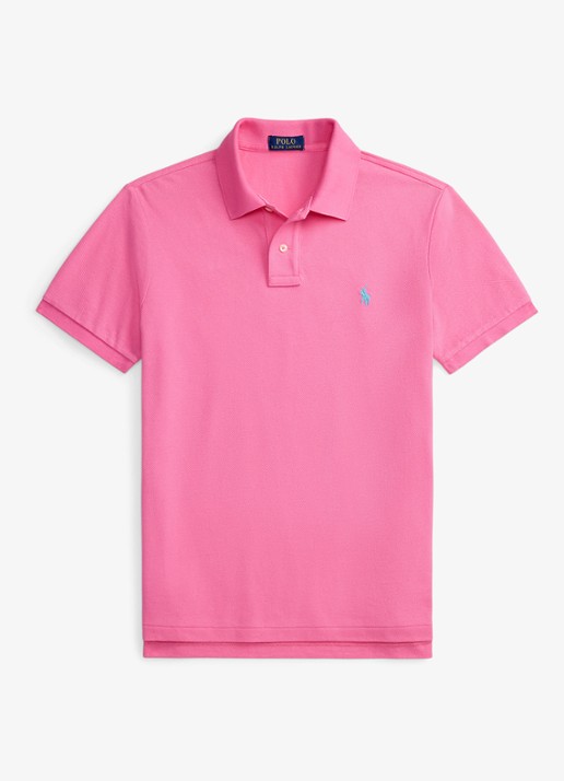Ralph Lauren Het iconische mesh Polo-shirt - voorkant 2 baja pink/c6995-zyvc