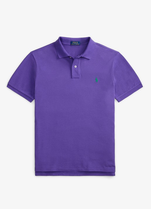 Ralph Lauren Het iconische mesh Polo-shirt - voorkant 2 cabana purple/c5223-zywt