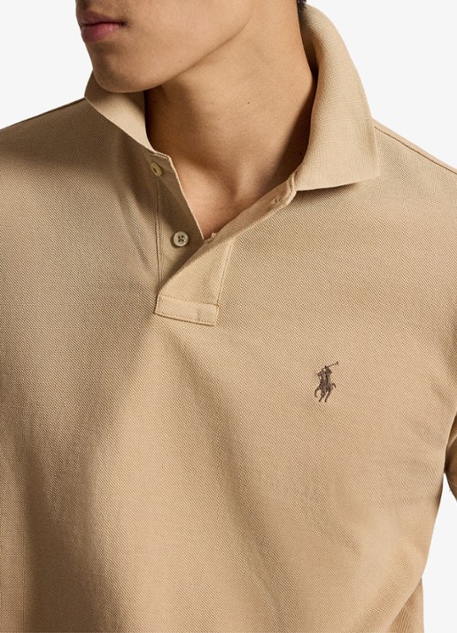 Ralph Lauren Het iconische mesh Polo-shirt - detail 5 vintage khaki / khaki