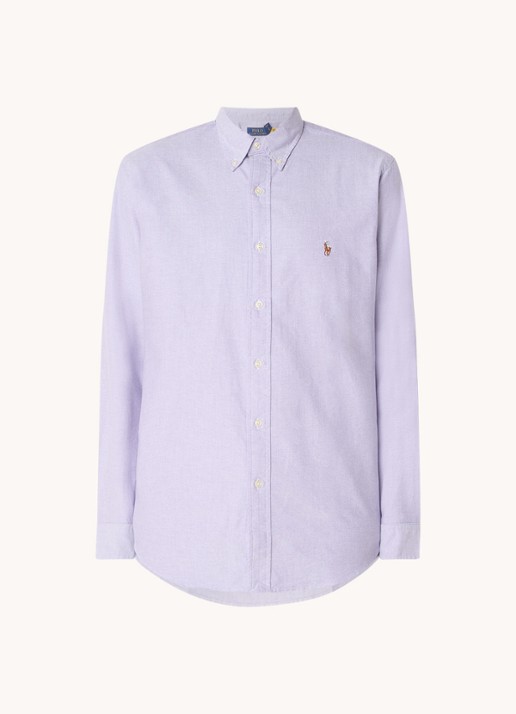 Ralph Lauren Het iconische Oxford overhemd - voorkant thistle / paars