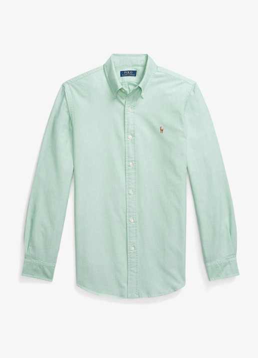 Ralph Lauren Het iconische Oxford overhemd - voorkant summer emerald / groen