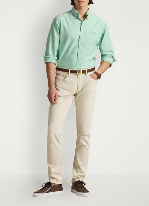 Ralph Lauren Het iconische Oxford overhemd - voorkant 2 summer emerald / groen