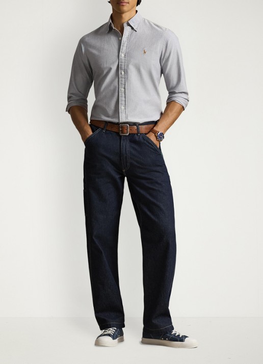Ralph Lauren Het iconische Oxford overhemd - voorkant 3 navy