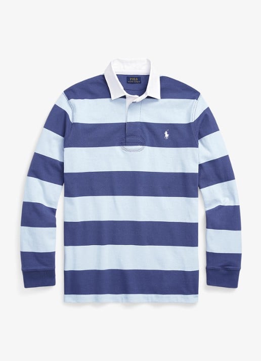 Ralph Lauren Het iconische rugbyshirt - voorkant light navy/office blue / blauw