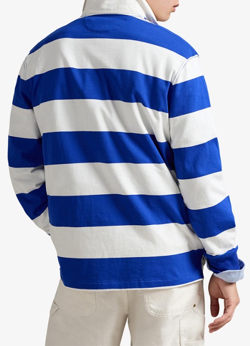 Ralph Lauren Het iconische rugbyshirt - achterkant blauw