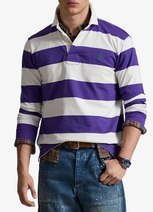 Ralph Lauren Het iconische rugbyshirt - detail 4 paars