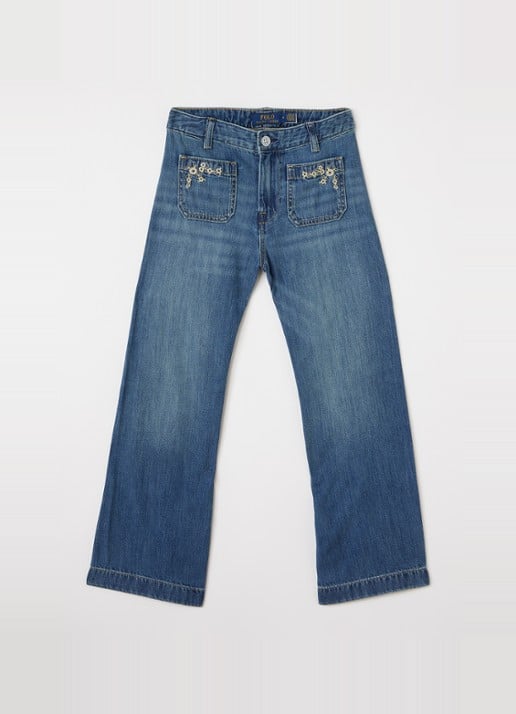 Ralph Lauren High waist flared jeans met donkere wassing
