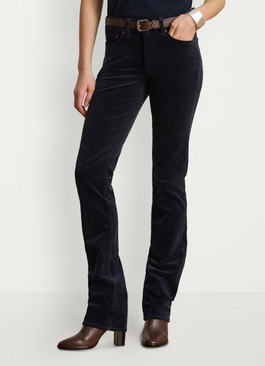 Ralph Lauren High waist slim fit jeans van corduroy