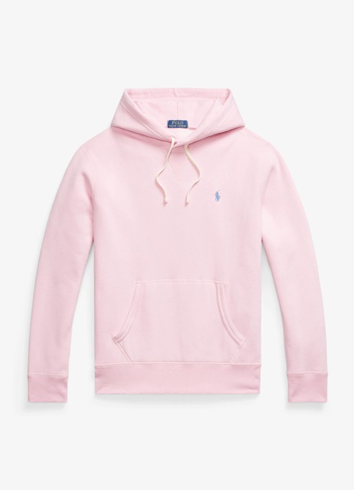 Ralph Lauren Hoodie met kangoeroezak en logo - voorkant 2 carmel pink / bruin