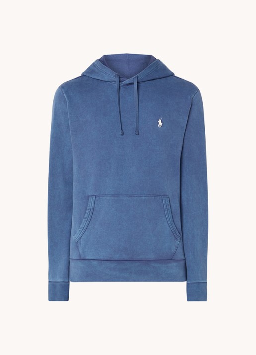 Ralph Lauren Hoodie met kangoeroezak - voorkant light navy
