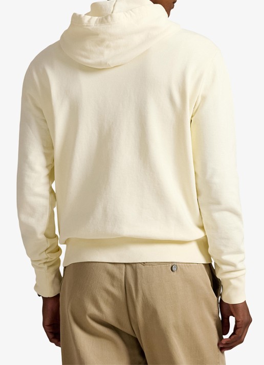 Ralph Lauren Hoodie met kangoeroezak - achterkant clubhouse cream / creme