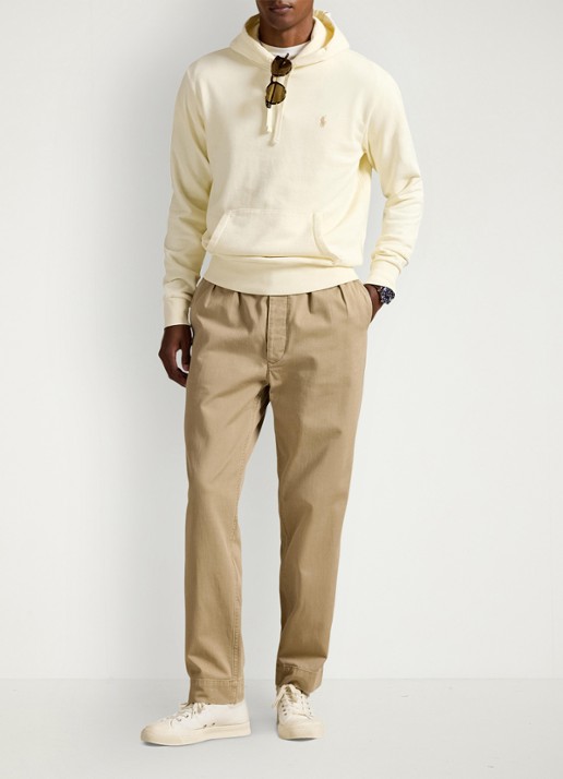 Ralph Lauren Hoodie met kangoeroezak - voorkant 3 clubhouse cream / creme