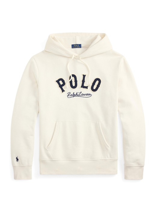 Ralph Lauren Hoodie met logo - voorkant 2 deckwash white / wit