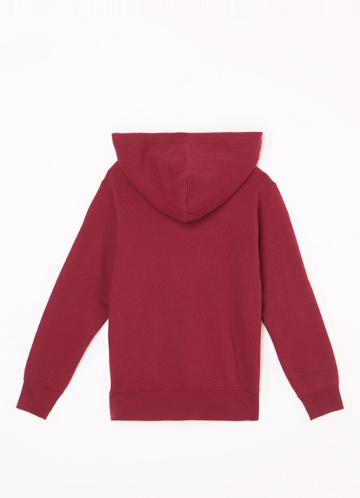 Ralph Lauren Hoodie met logoborduring - voorkant 2 bordeauxrood