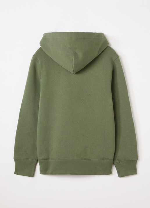 Ralph Lauren Hoodie met logoborduring - voorkant 2 olijfgroen