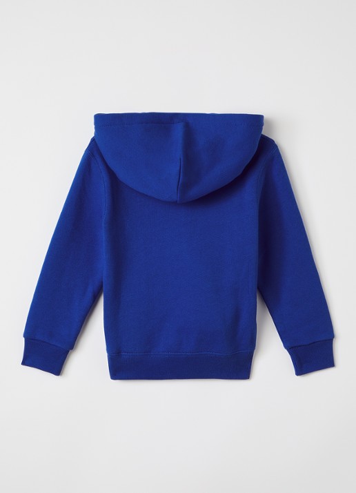 Ralph Lauren Hoodie met logoborduring - voorkant 3 kobaltblauw