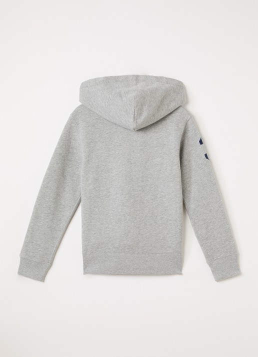 Ralph Lauren Hoodie met logoborduring - voorkant 2 antraciet