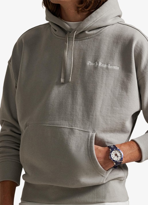 Ralph Lauren Hoodie met logoborduring - detail 5 grey dawn / grijs