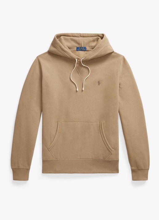 Ralph Lauren Hoodie met logoborduring - voorkant 2 new tan