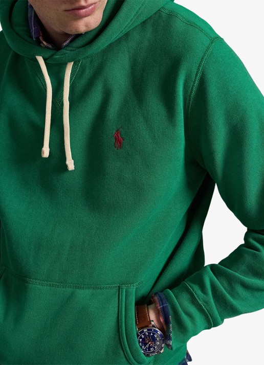 Ralph Lauren Hoodie met logoborduring - detail 4 erin green / groen