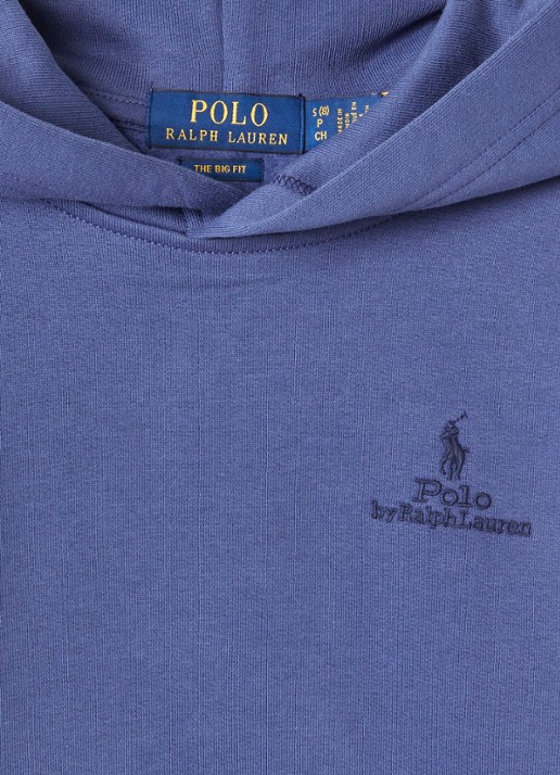Ralph Lauren Hoodie met logoprint - detail donkerblauw